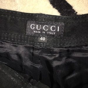GUCCI vintage 1995 black suede jeans 100% leather / SUEDE excellent cond…